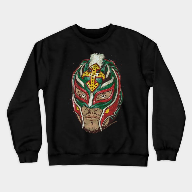 Rey Mysterio Mask Crewneck Sweatshirt by MunMun_Design